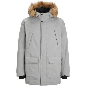 12217272 JWHGREAT PADDED PARKA GREY MELANGE