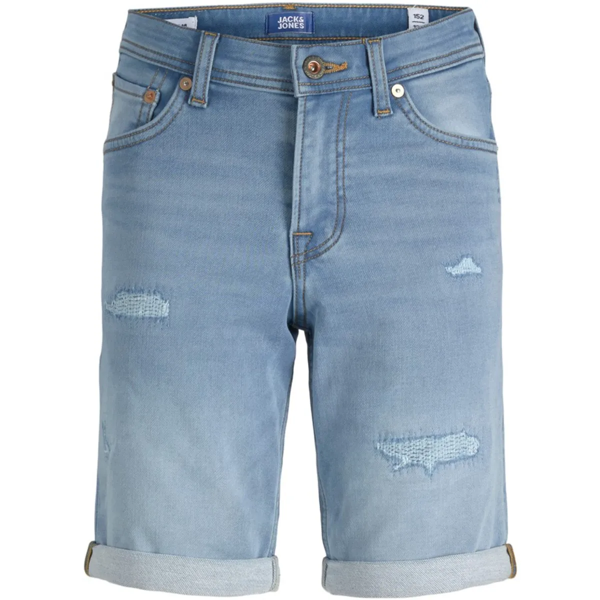 12224574 JJIRICK JJIORG SHORTS GE 635 I.K SN JNR BLUE DENIM