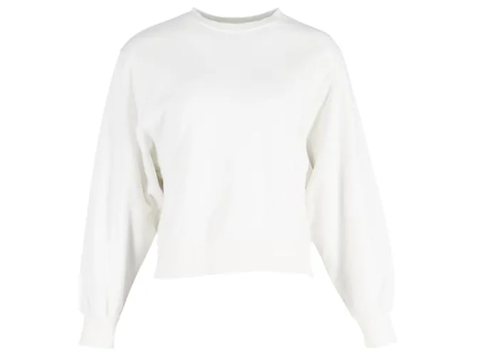 Autre Marque Jersey de manga larga con cuello redondo en poliéster blanco de The Frankie Shop 