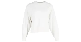 Autre Marque Jersey de manga larga con cuello redondo en poliéster blanco de The Frankie Shop 