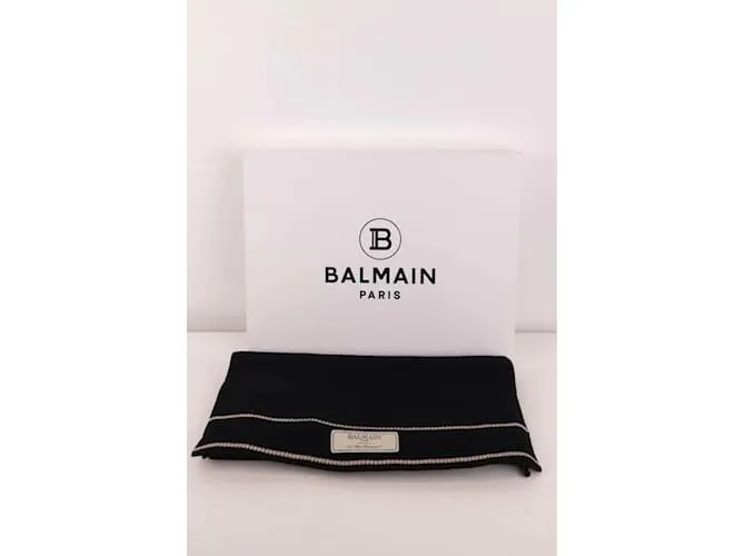 Balmain bufanda de lana Negro 