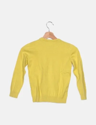 Benetton Jersey amarillo de punto