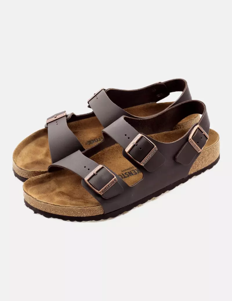 Birkenstock Sandalia marrón combinada