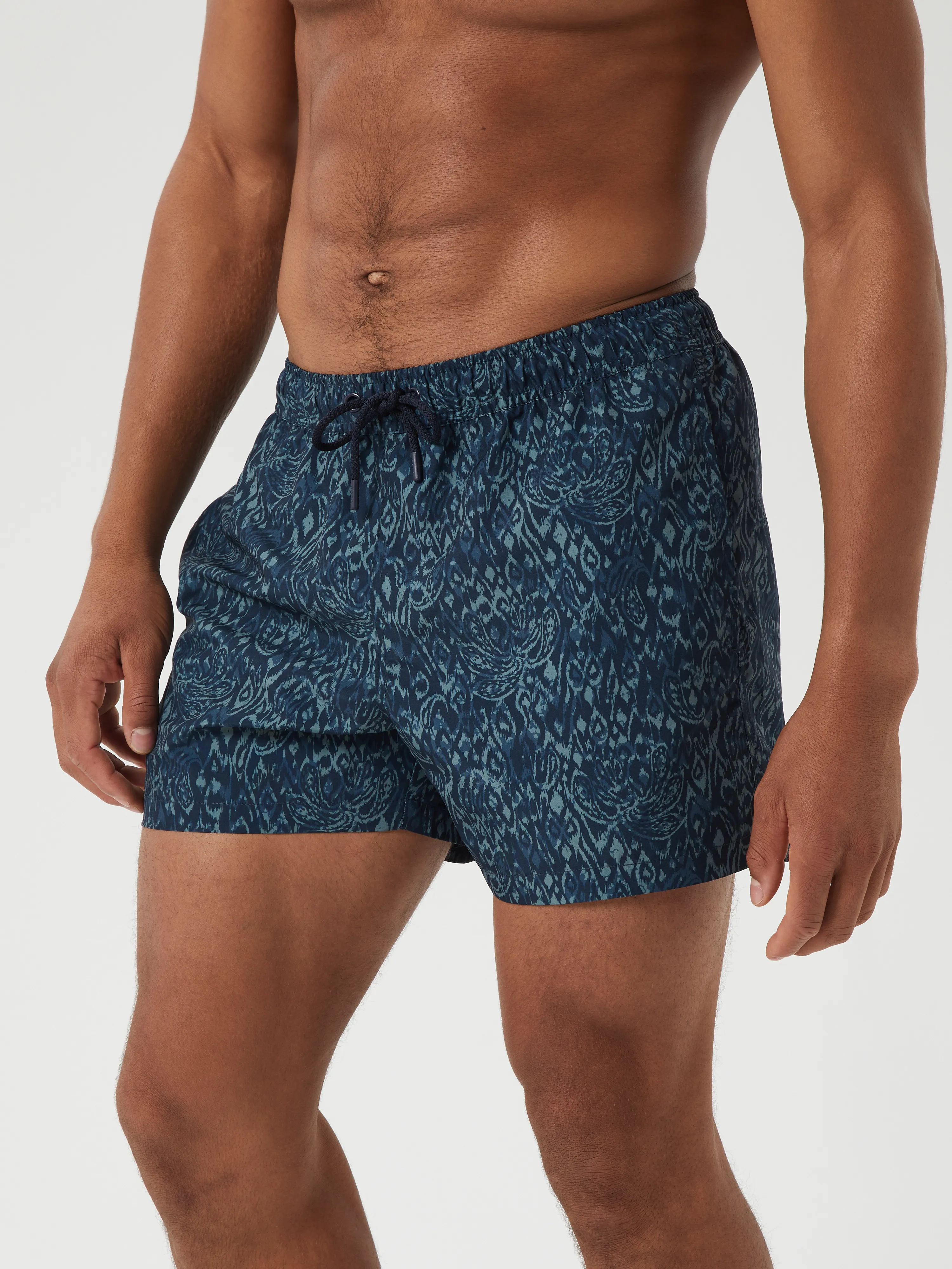 Borg Print Swim Shorts