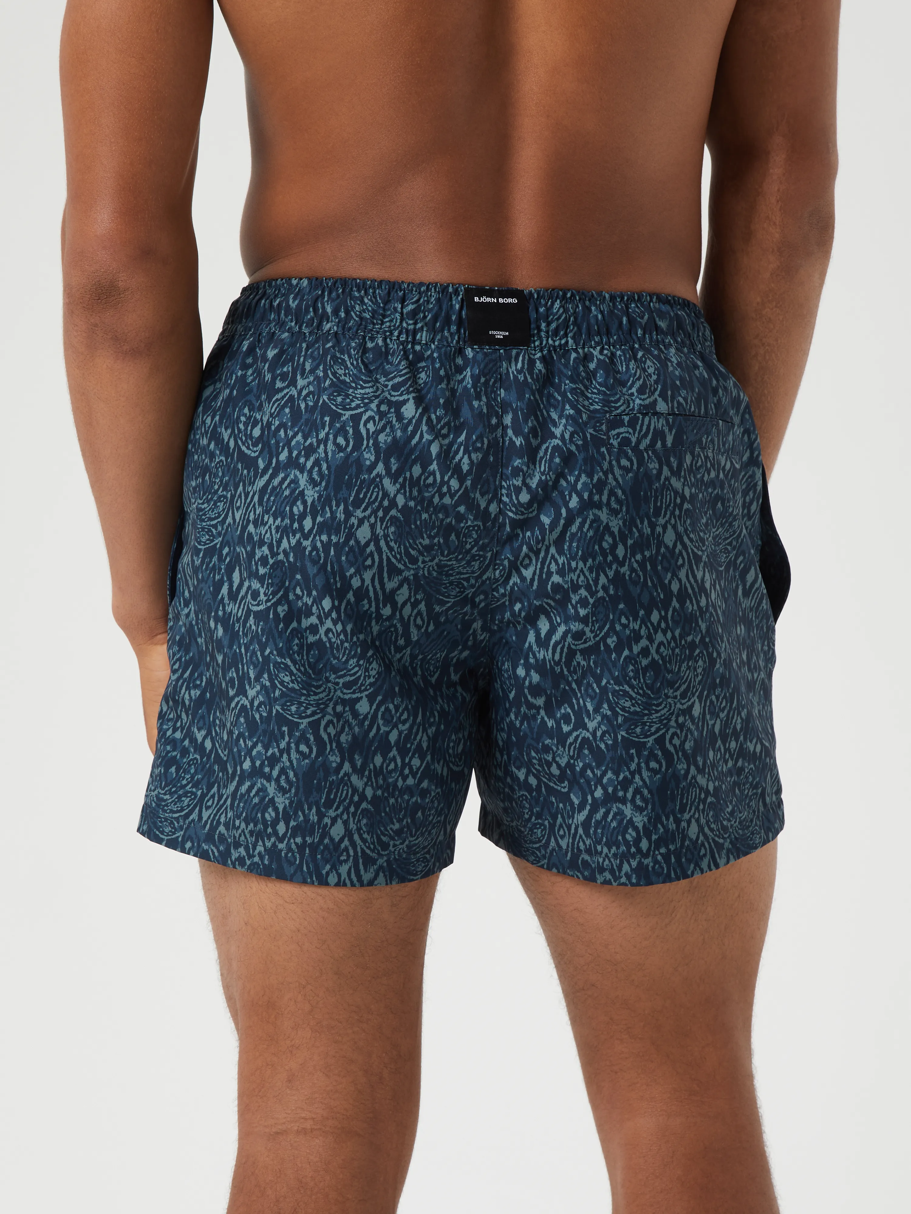 Borg Print Swim Shorts