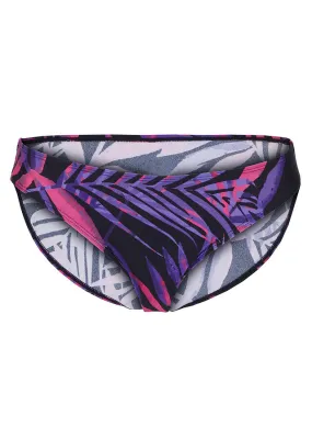 Braga de bikini Negro-lila estampado