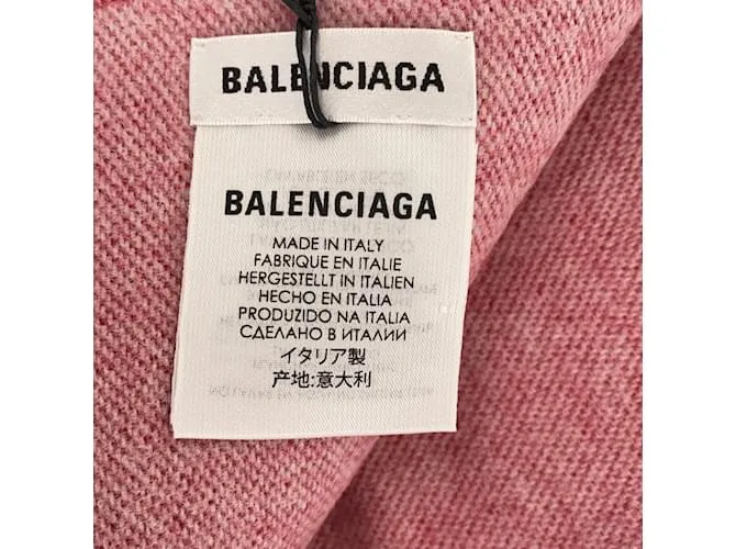 Bufanda de lana roja Balenciaga 