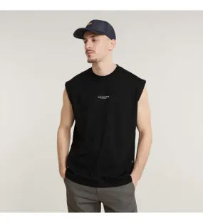 Camiseta Boxy Sleeveless negro