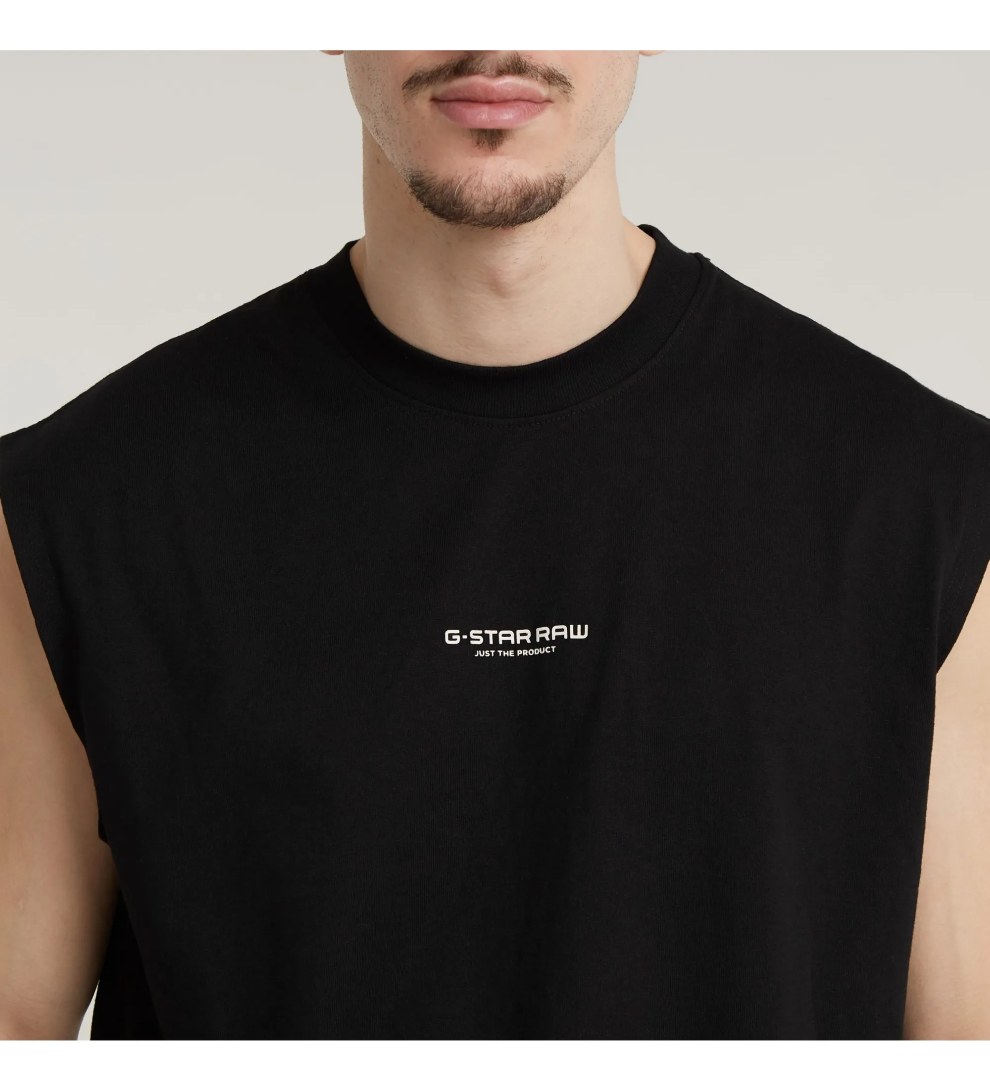 Camiseta Boxy Sleeveless negro