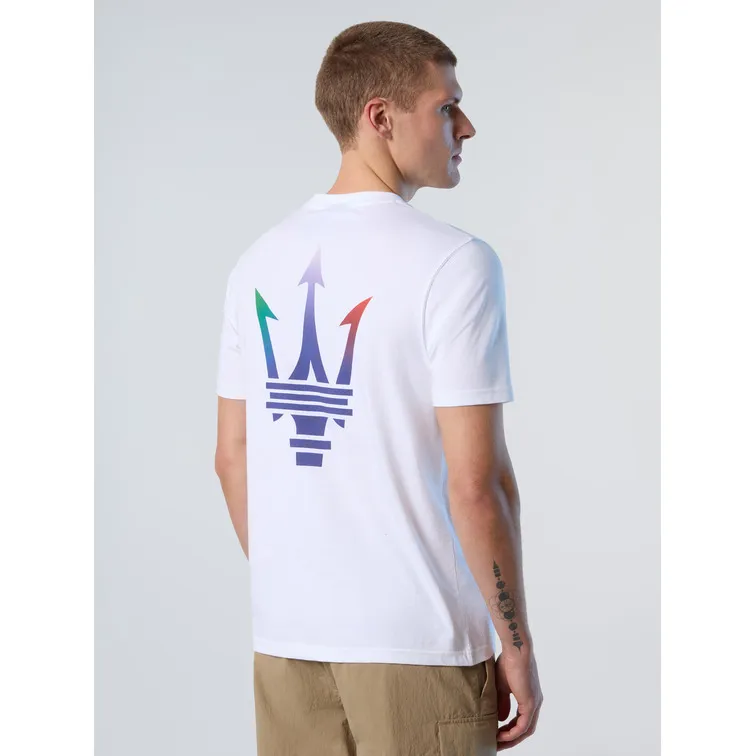 CAMISETA CON MAXITRIDENTE HOMBRE MASERATI X NORTH SAILS