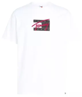 CAMISETA DE CUELLO REDONDO CON LOGO FIRMA HOMBRE TOMMY JEANS