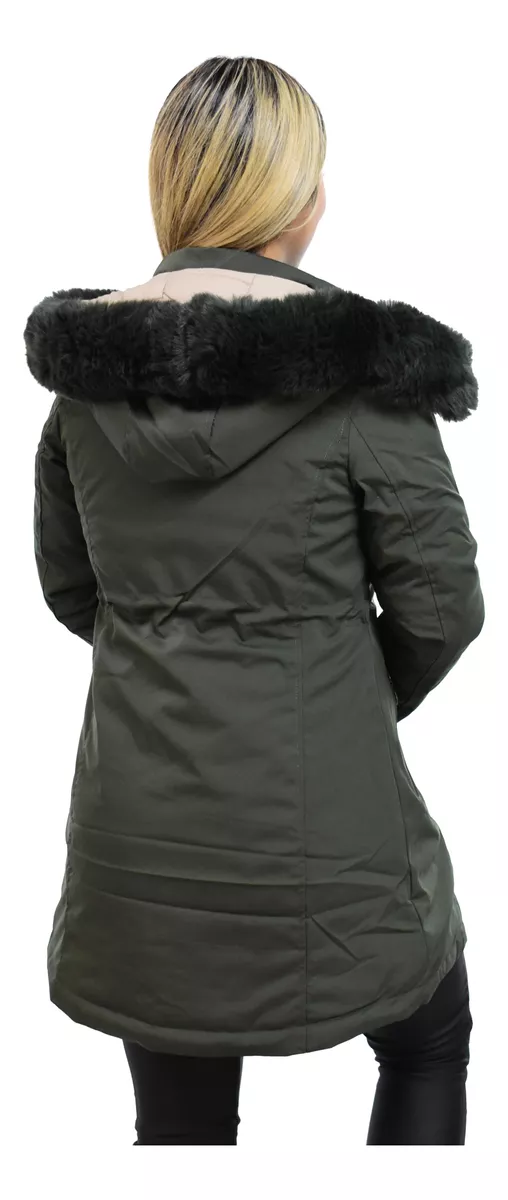 Campera Parka Mujer Reversible Impermeable Importada Yd 8131