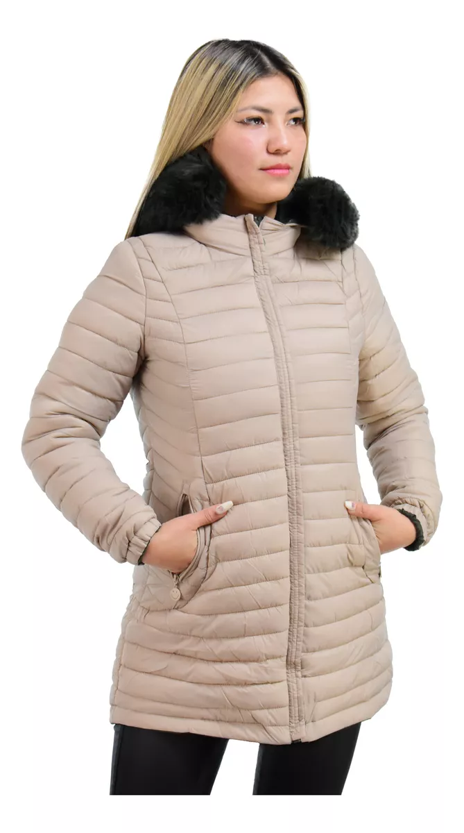 Campera Parka Mujer Reversible Impermeable Importada Yd 8131