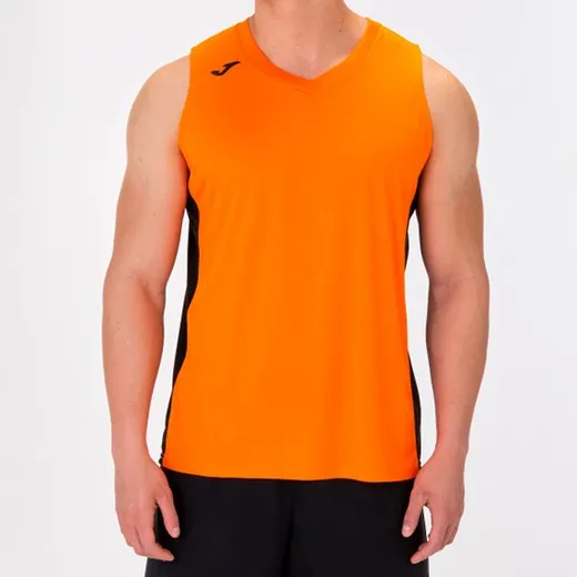 Cancha Iii T-Shirt Orange-Black Sleeveless