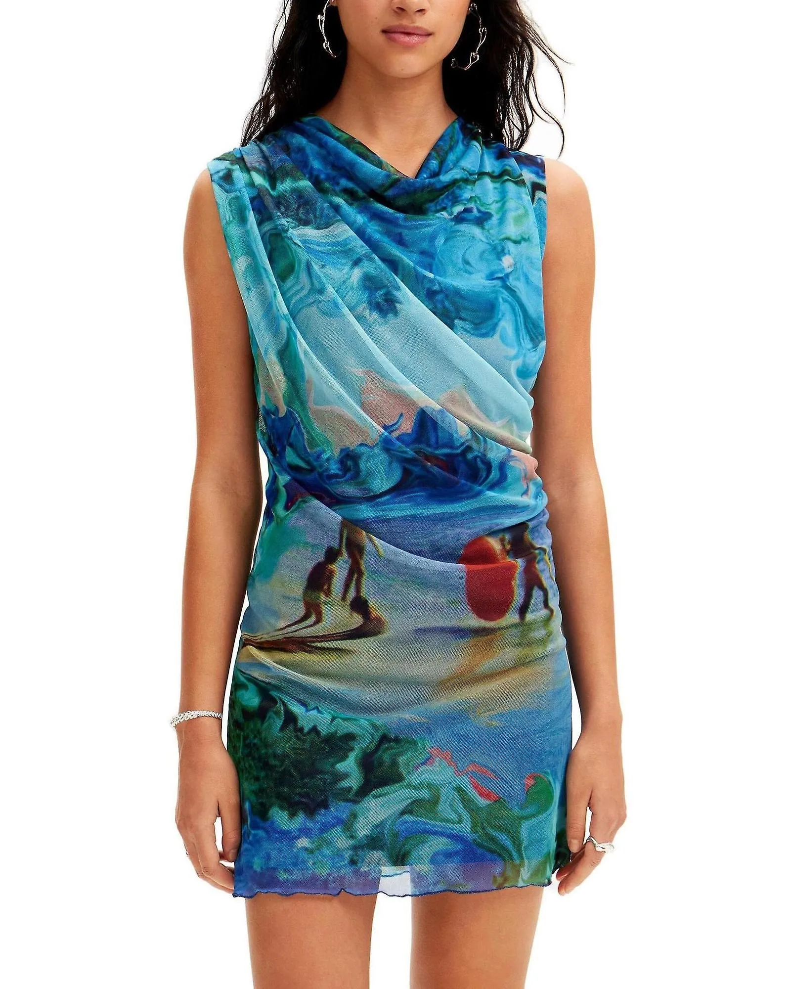 Desigual Printed Sleeveless Dress