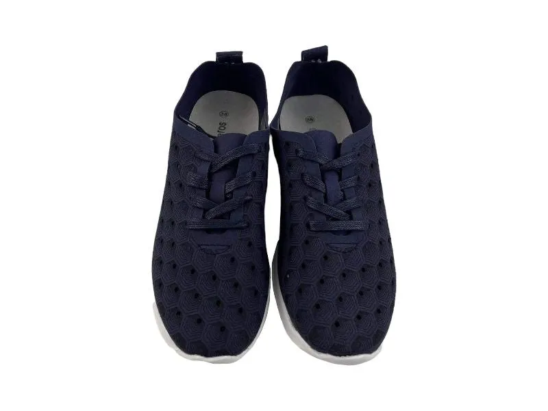 Eoligeros | Sneakers mujer microfibra súper ligeros Flaner navy