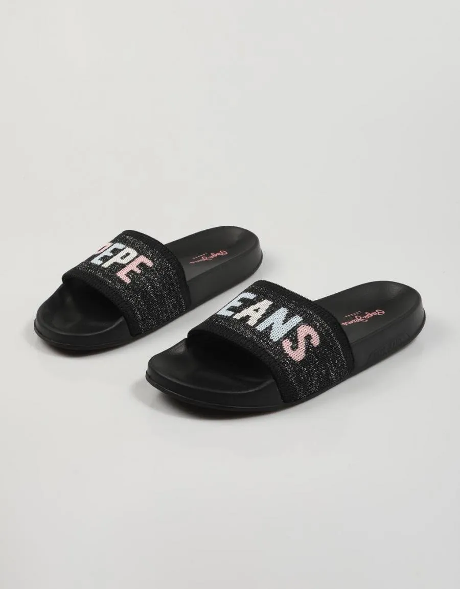  flip flops PEPE JEANS Slider en Black 81677