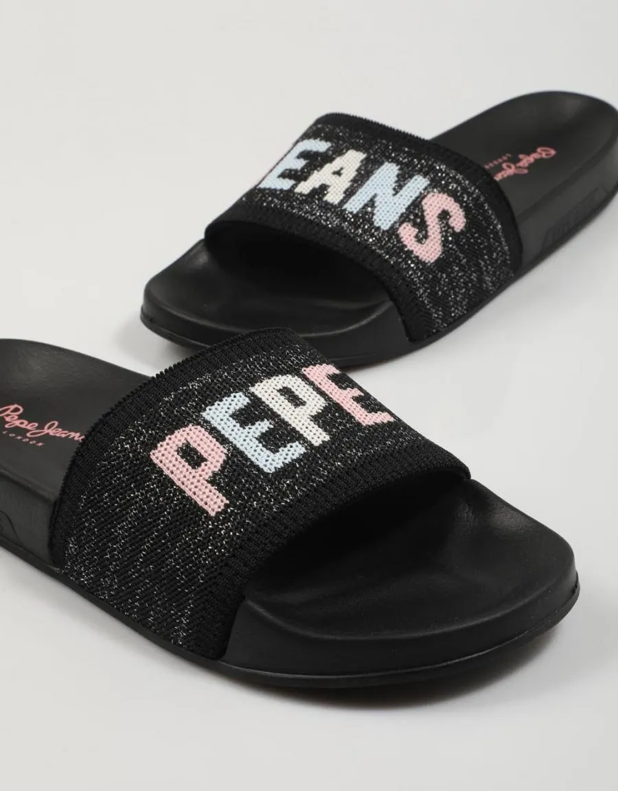  flip flops PEPE JEANS Slider en Black 81677