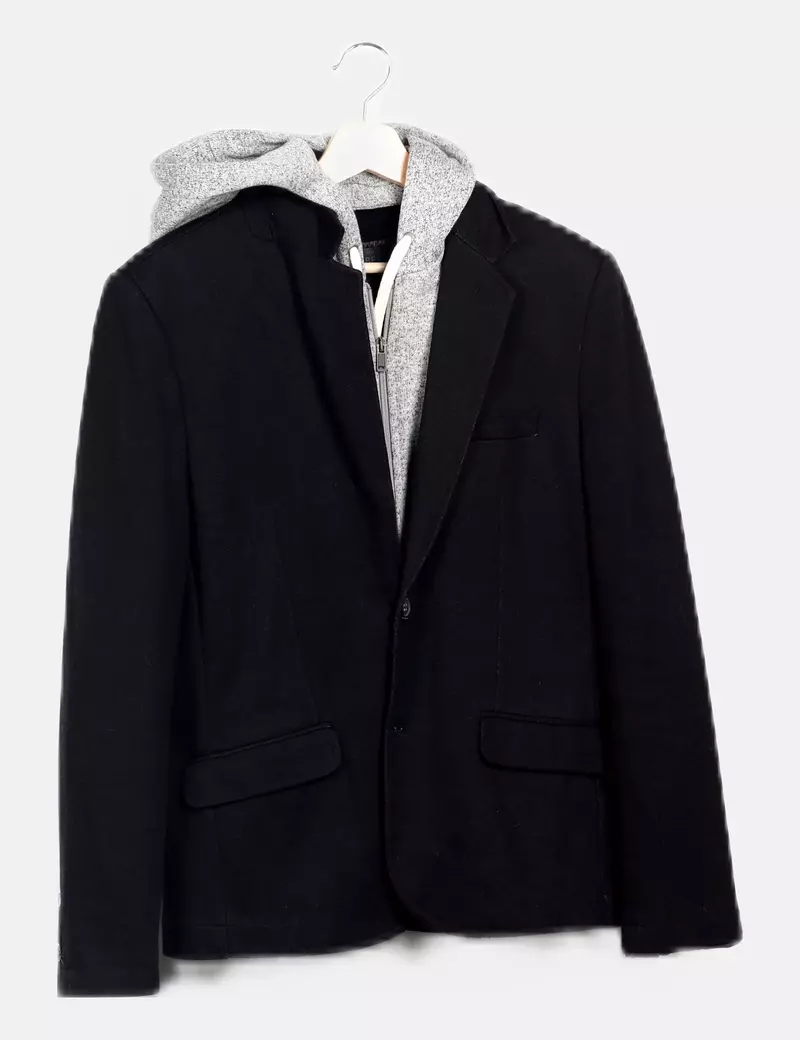 H&M Blazer negra combinada