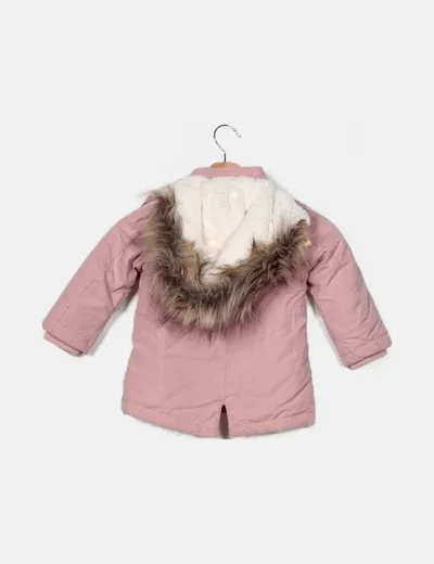 H&M Parka rosa acolchada