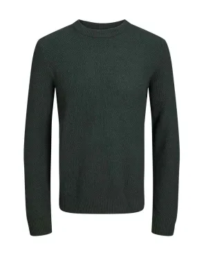 Jersey Jack&Jones verde cuello redondo  para hombre