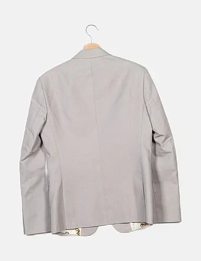 JVZ Blazer gris texturizada