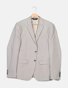 JVZ Blazer gris texturizada