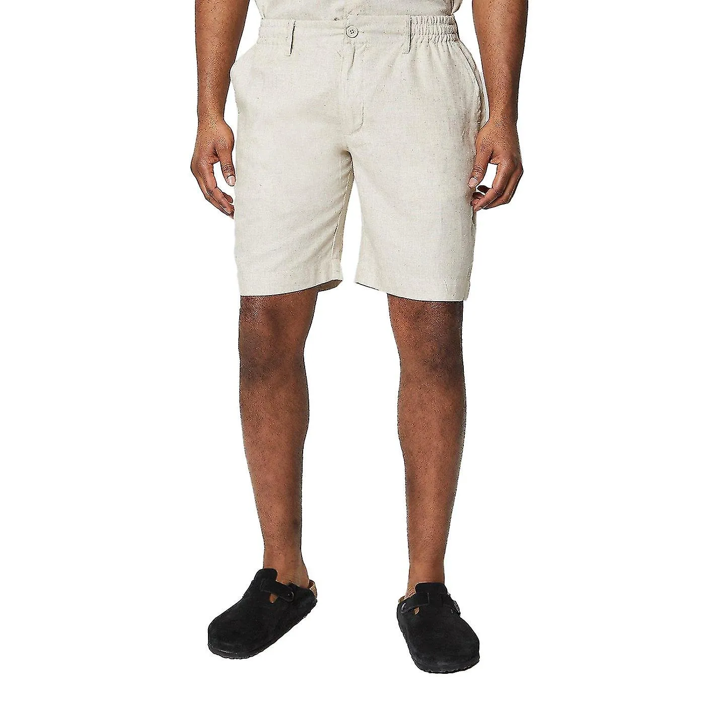 Maine Mens Linen Blend Shorts