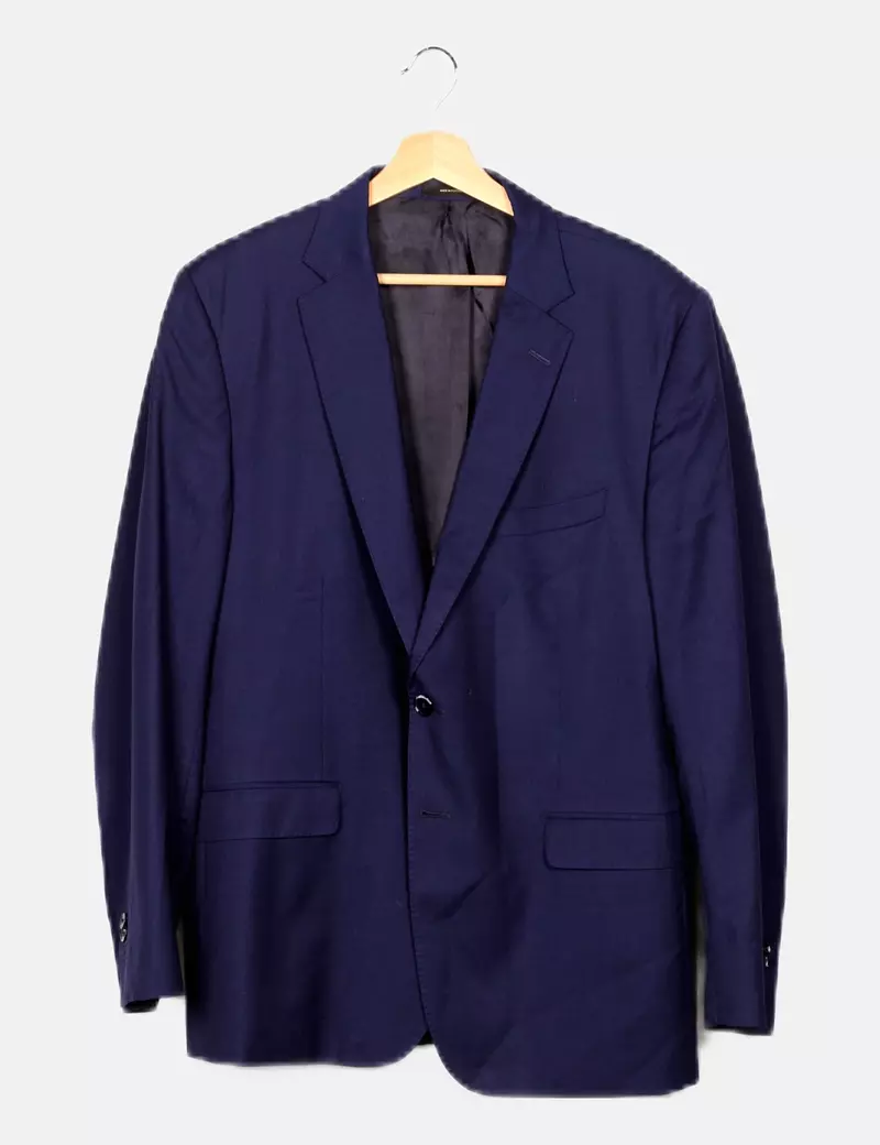 Massimo Dutti Blazer azul marino básica