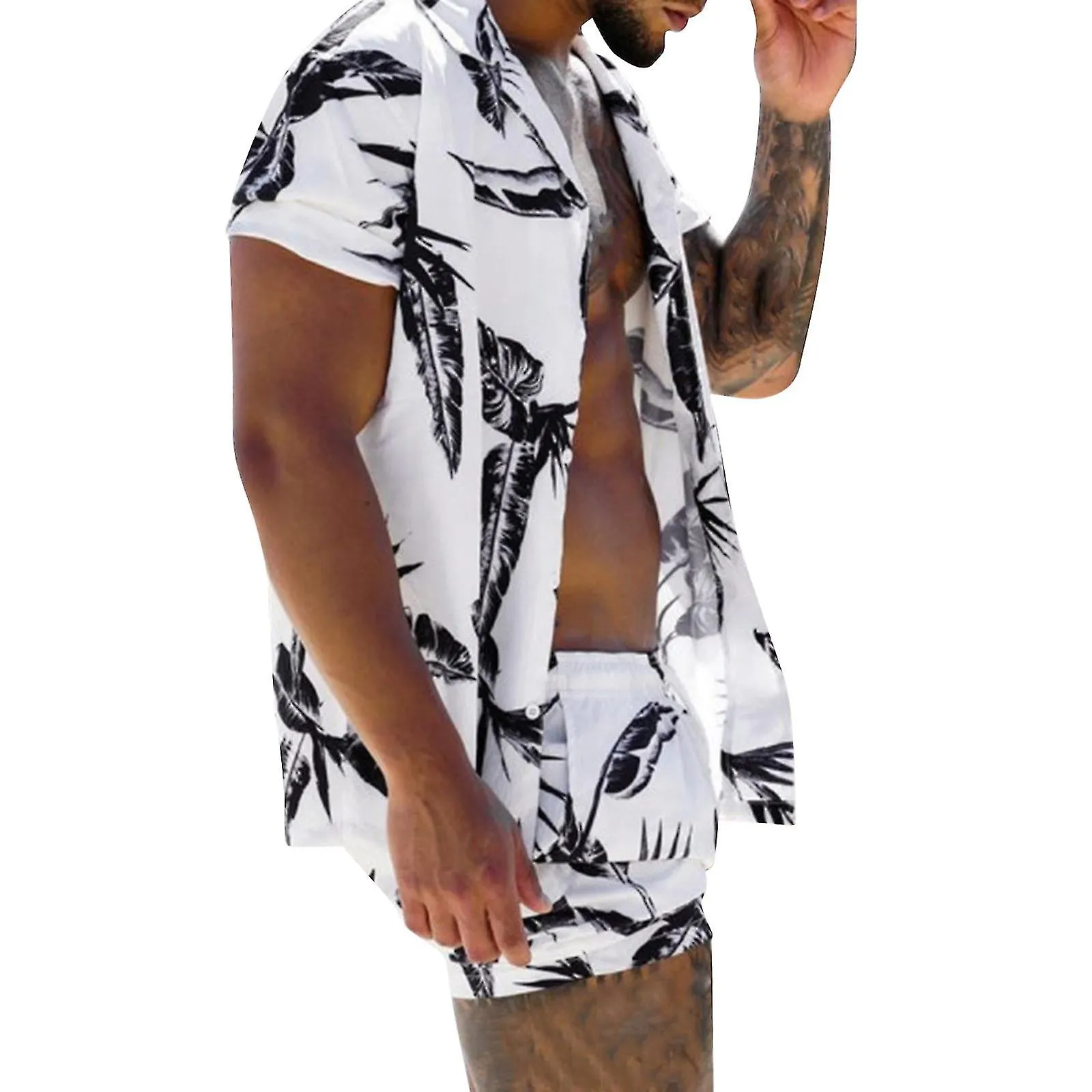 Men's Fashion Short-sleeved Shorts Two-piece Sports And Leisure Suit