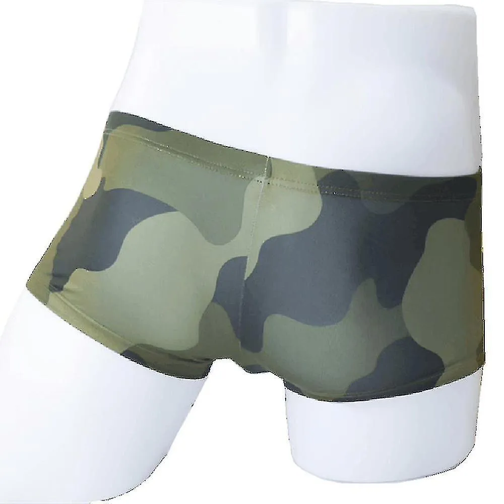 Mens Camo Boxers Briefs Breathable Underpants Underwear Shorts Panties