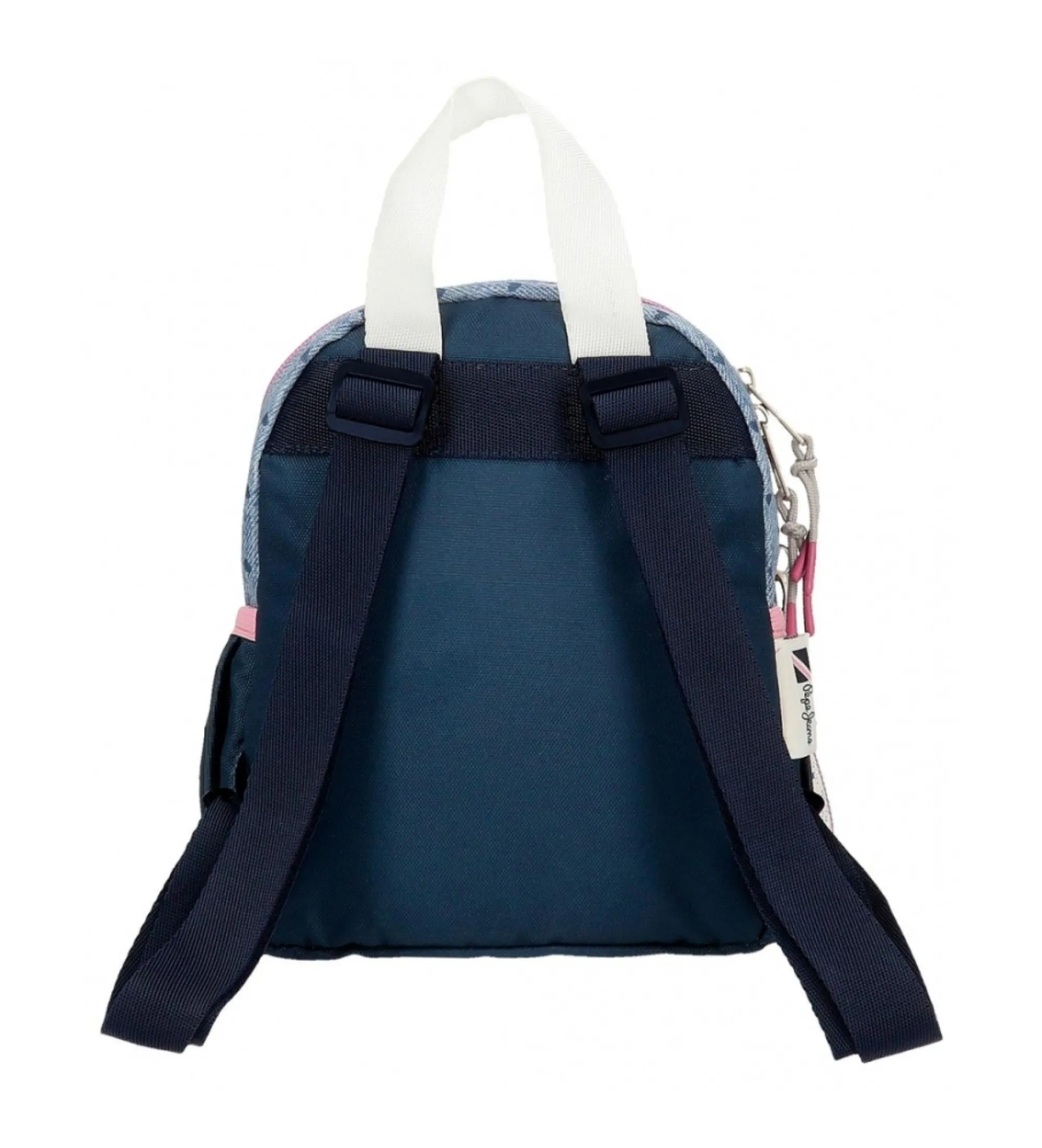 Mochila de paseo Pepe Jeans Noni denim 23 cm azul, rosa