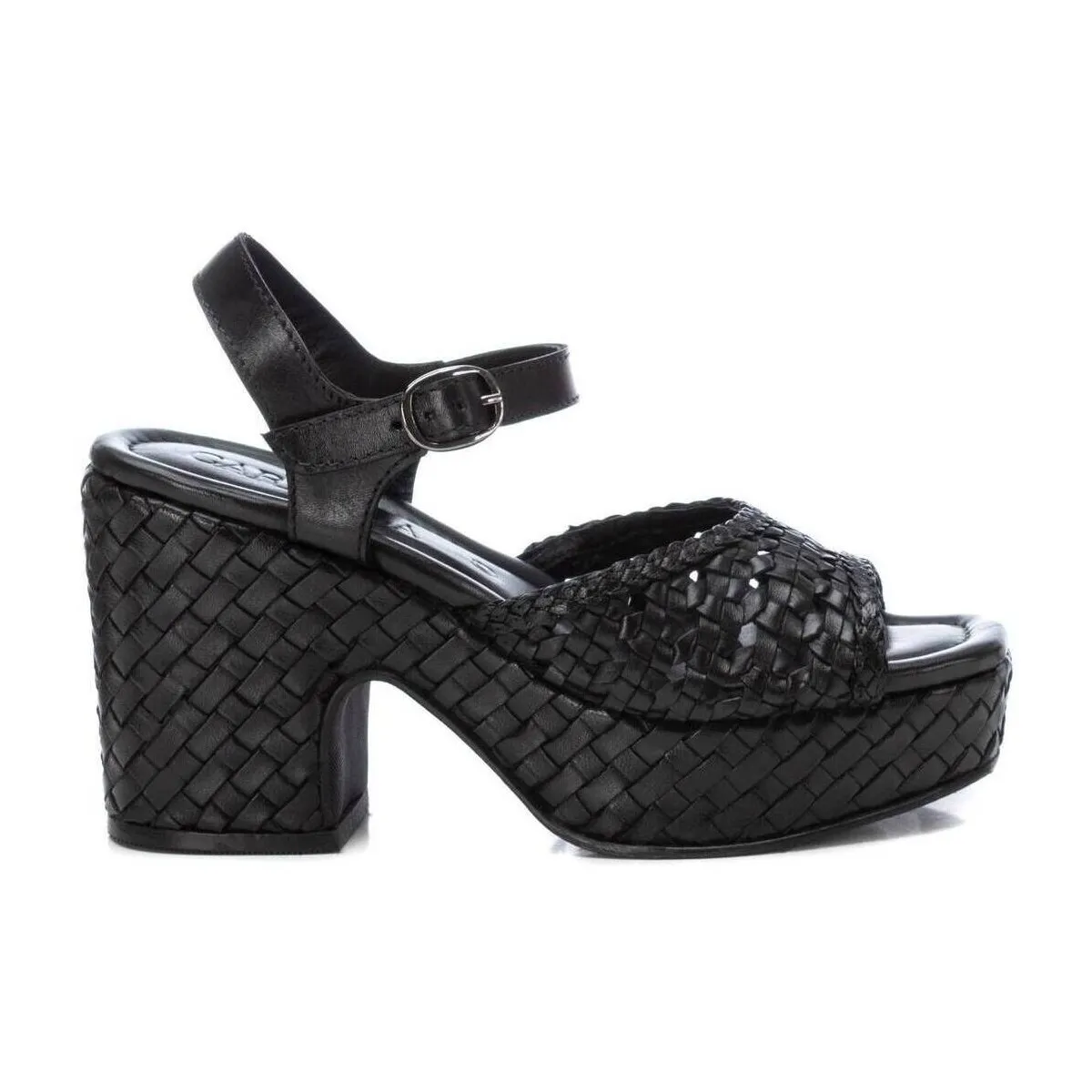 mujer sandalias piel negro 16163702