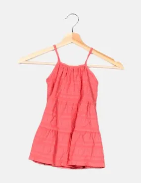 Name it Vestido texturizado coral