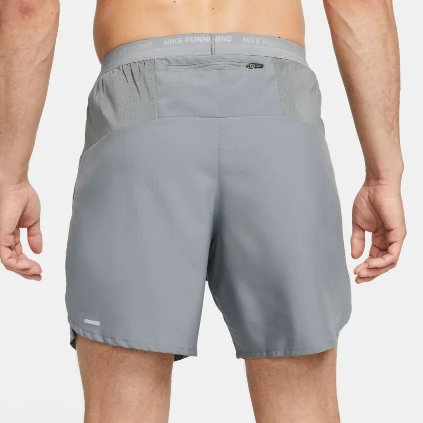 Nike Hombre Shorts Dri-FIT Stride 7in Brief-Lined Shorts Gris 