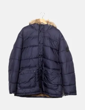 ONLY & SONS Parka azul marina acolchada