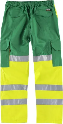 Pantalón combinado alta visibilidad Verde / Amarillo