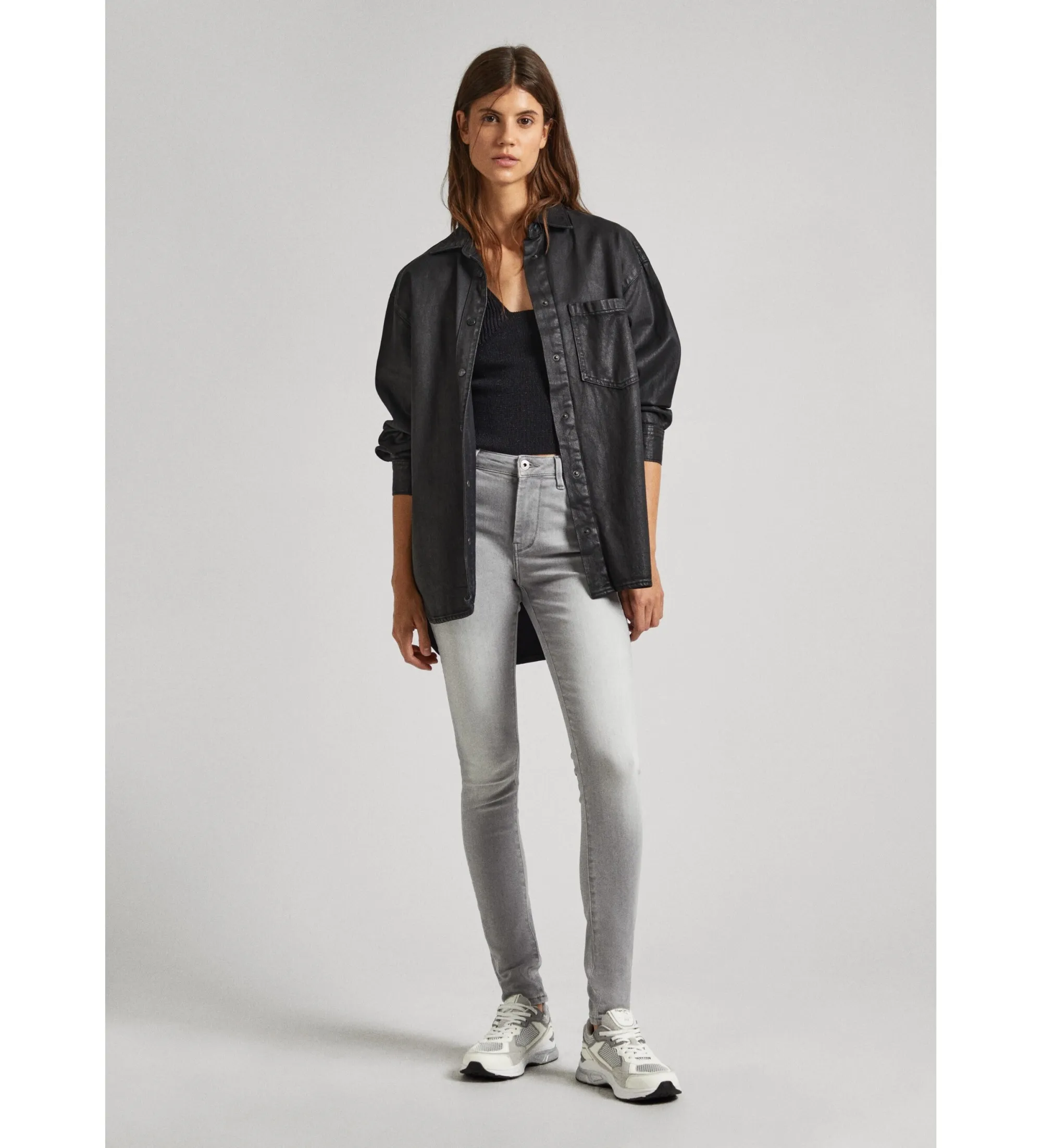 PEPE JEANS JEANS SKINNY GRIS