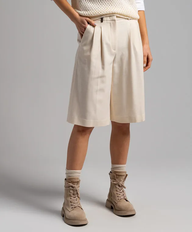 Peserico Beige Bermuda shorts