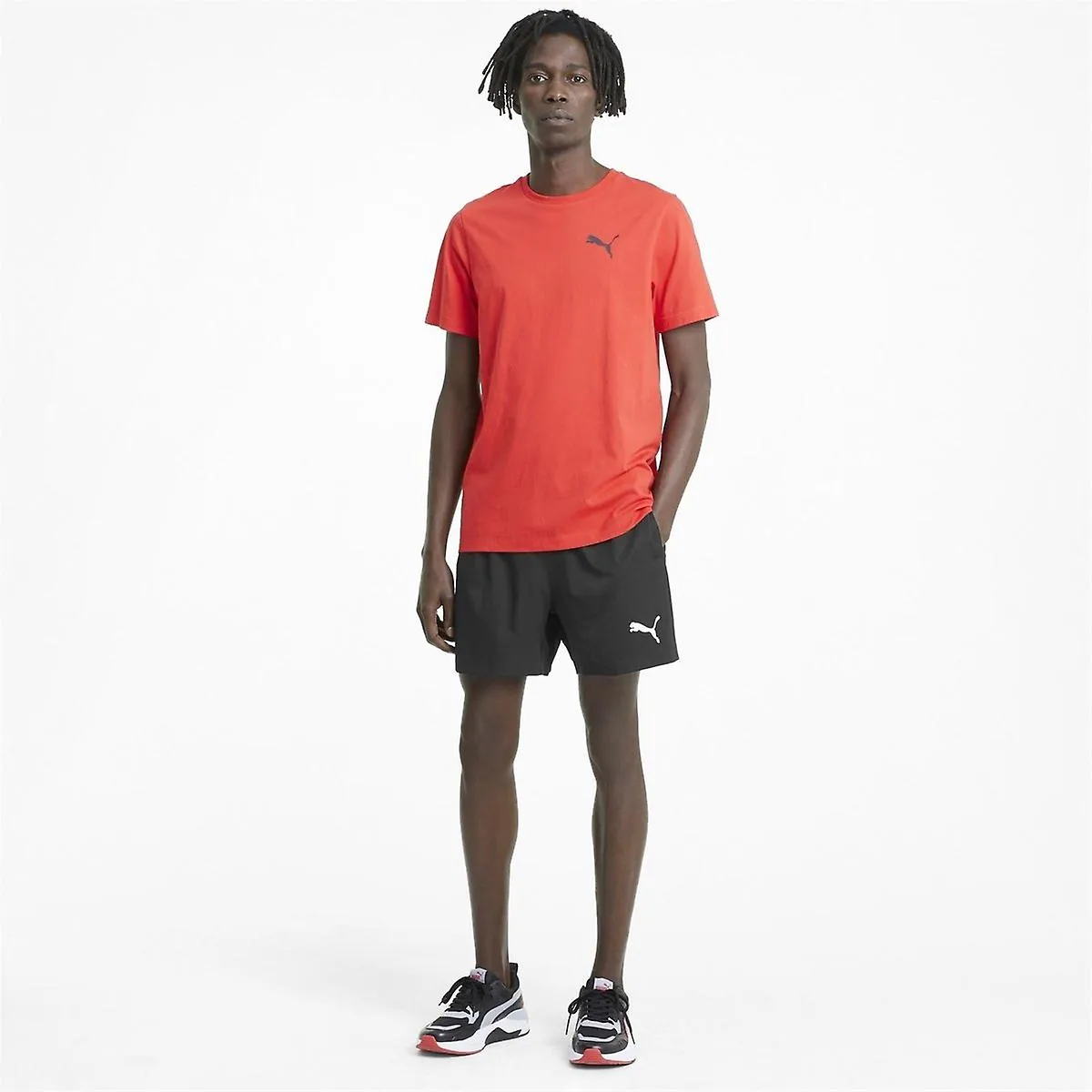 Puma Essentials Logo Woven Shorts 5 Mens