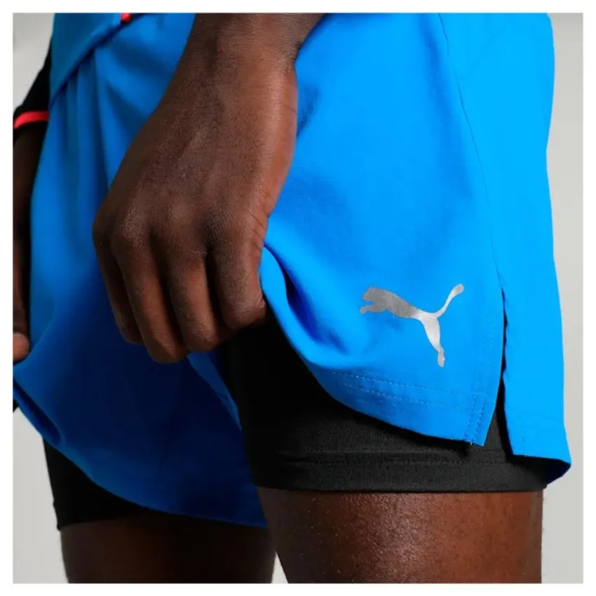 Puma Hombre Shorts Run Ultraweave 2IN1 Shorts Azul 