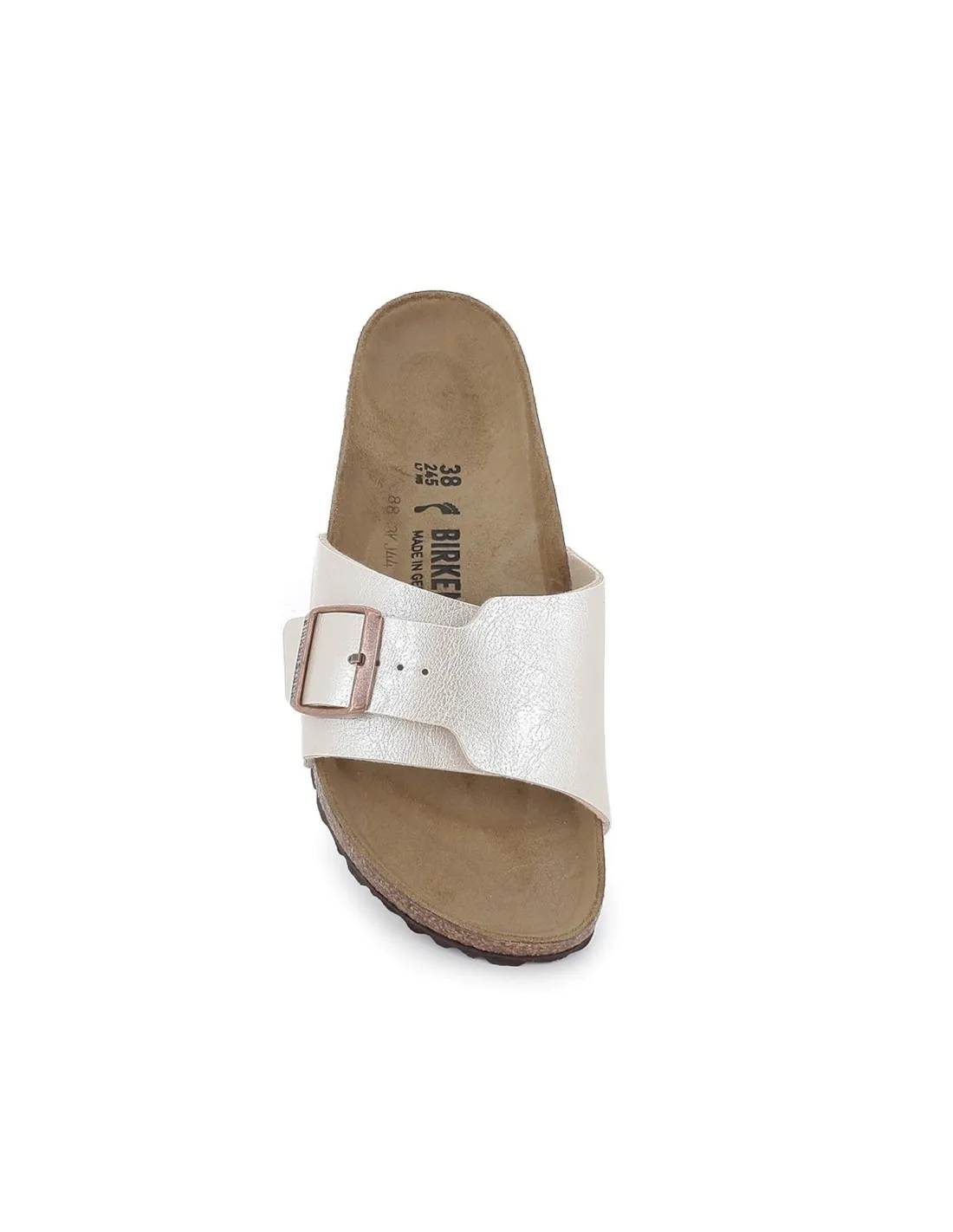 Sandalia abierta hebilla y suela EVA mujer blanco Birkenstock