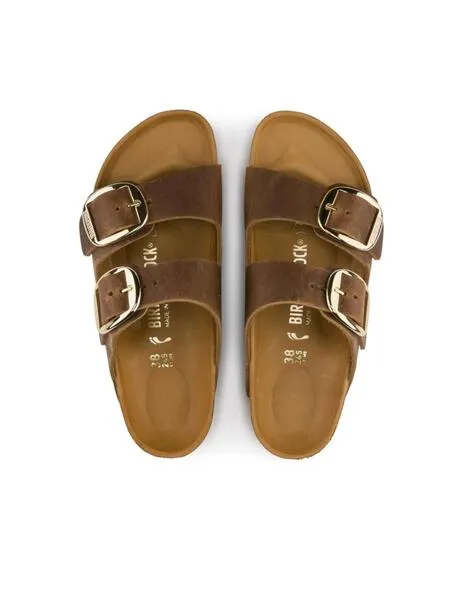 Sandalia Big Buckle marron Birkenstock mujer