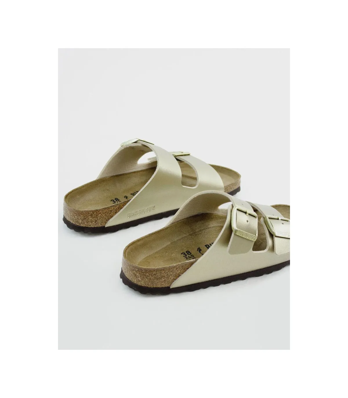 SANDALIA PLANA BIRKENSTOCK ARIZONA BF GOLD