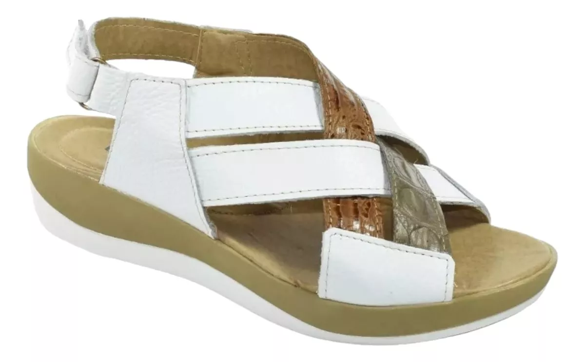 Sandalias Guaracha Cuero  Mujer Gran Confort Ornela 720