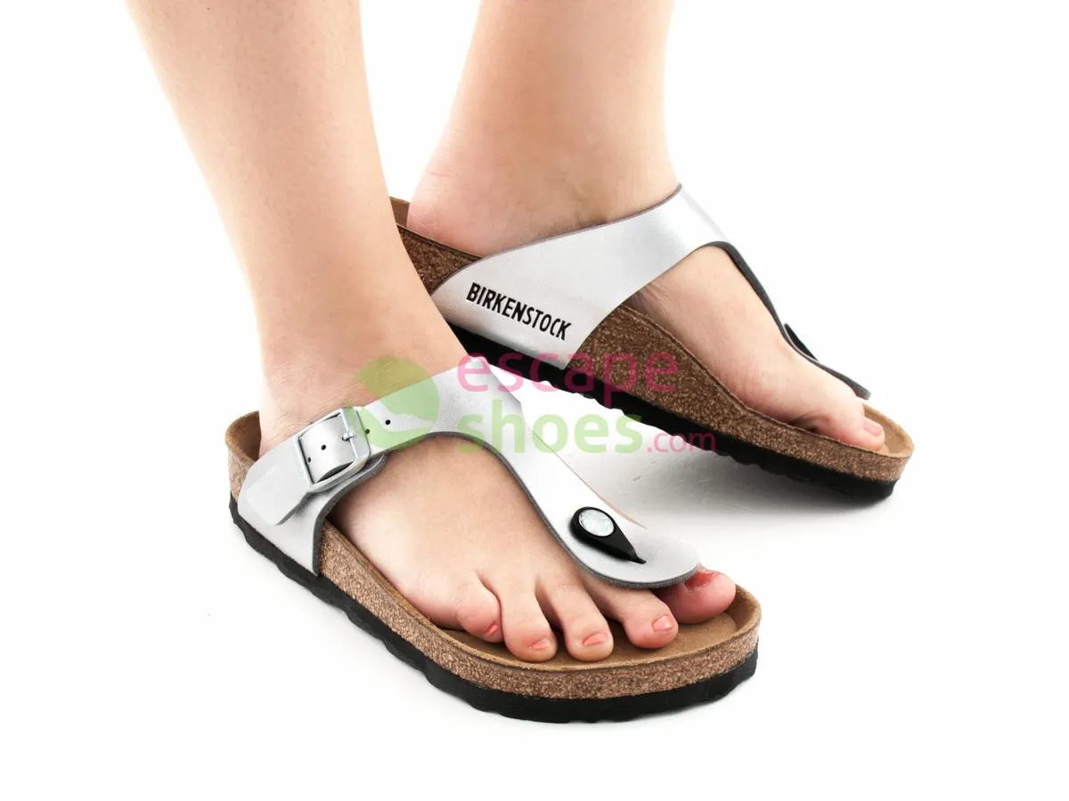 Sandálias BIRKENSTOCK Gizeh 43851 Prata