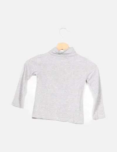 Sfera Jersey gris cuello básico