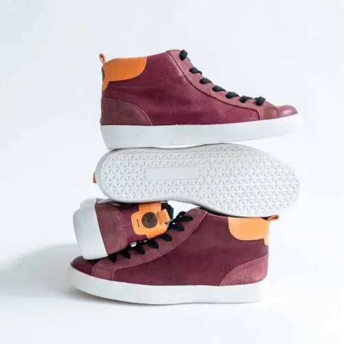 Sneakers Burgundy Tall