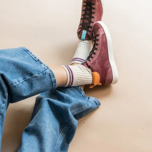 Sneakers Burgundy Tall