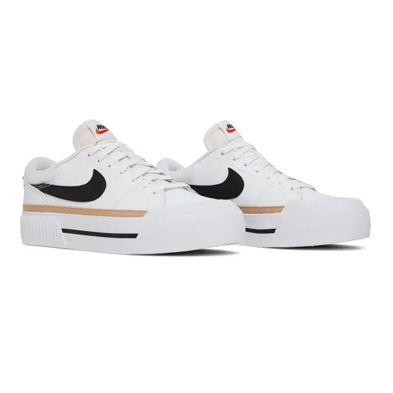 Sneakers Nike Dm7590 Court Mujer Blanco-negro